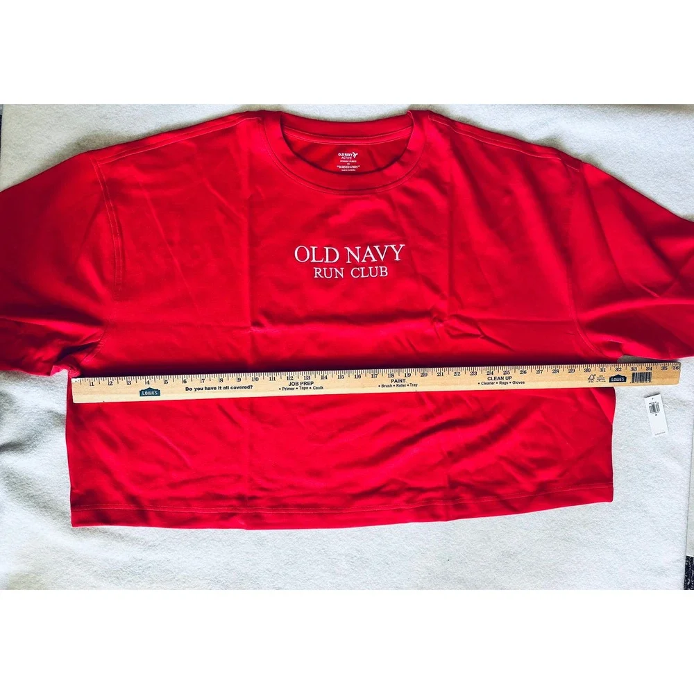 Old Navy Womens Plus Size 4X Red Sweat Shirt Top‎ BNWT Long Sleeve - Picture 8 of 8